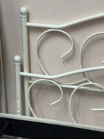 DHP Victoria Metal Platform Bed with Adjustable Height, Queen, White - Image 3