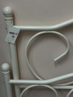 DHP Victoria Metal Platform Bed with Adjustable Height, Queen, White - Image 6