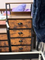 Furnulem Tall 5 Drawers Dresser, Vertical Storage Tower Fabric Dresser