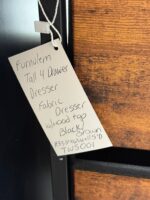 Furnulem Tall 4 Drawers Dresser, Vertical Storage Tower Fabric Dresser - Image 4