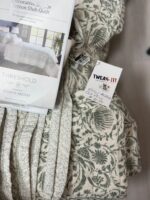 Queen/Full Decorative Border Cotton Slub Print Quilt - Image 2