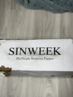 SINWEEK 2 INCH PURPLE MATTRESS TOPPER -TWIN XL GEL MEMORY FOAM - Image 2