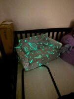 XIECUVA Kids Couch Toddler Chair Folding-Fold Out Flip Open Kids Sofa Extra Wide Glow in The Dark - Image 4