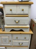 USED - KATHY IRELAND PRINCESS BOUQUET 6 PIECE BEDROOM SET - CHEST DRESSER, DRESSER, MIRROR, NIGHTSTAND, TWIN HEADBOARD, FULL HEADBOARD - Image 7