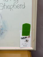 WHITE FRAMED PRINT OF PRECIOUS MOMENTS GIRL WITH "THE LORD IS MY SHEPHARD" - Image 3