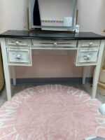 REFINISHED ASHLEY VANITY - WHITE WITH "WEATHERED" LOOK - USED