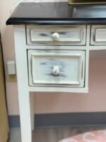 REFINISHED ASHLEY VANITY - WHITE WITH "WEATHERED" LOOK - USED - Image 2