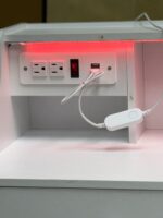 CHILDRENS SIZE NIGHTSTAND WITH 3 DRAWERS, POWER AND LED LIGHTS - Image 4