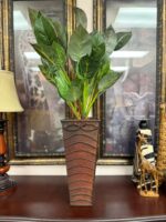 36" H ARTIFICIAL PLANT IN WOOD VASE