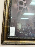 RUANNE MANNING GIRAFFE FRAMED ART WORK - Image 4