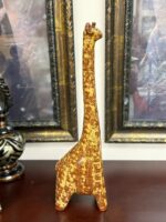 BEAUTIFUL GLAZED STONEWARE GIRAFFE - STANDING 18" TALL - Image 2