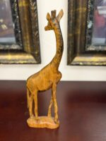 CUSTOM CARVED WOOD GIRAFFE - Image 3