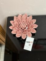 8" CERAMIC FLOWER MAUVE