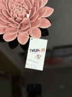 8" CERAMIC FLOWER MAUVE - Image 2