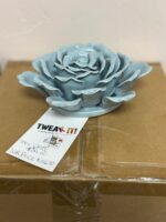6" CERAMIC FLOWER LIGHT GRAY - Image 3