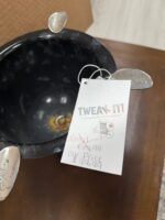 6 3/4" X 9 5/8" BCP RARE SELECT CIGAR ASHTRAY BLACK & SILVER WITH ORANGE LETTERING - used/worn - Image 3