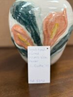 SIGNED HAND-PAINTED PASTELS VASE PLANTER C.RADKE '93 - Image 5