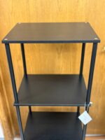 Black Tiered 4 Shelf Wood 15.75 x 11.77 x 45.2 - Image 2