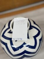 BLUE AND WHITE STRIPED FLOWER TABLE VASE - Image 3