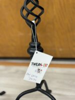 Black Wrought Iron Candelstick Holder Set - Twisted - Image 3