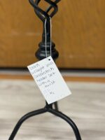 Black Wrought Iron Candelstick Holder Set - Twisted - Image 4