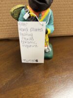 5 3/8" HAND PAINTED GOLFING GORILLA CERAMIC FIGURINE - Image 5