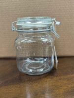 40 OZ LOCK LID STORAGE JAR CANISTER W/RUBBER SEAL