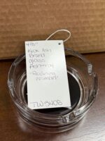 4" KICK ASH BRAND GLASS ASHTRAY "RECLINING WOMAN" - Image 3