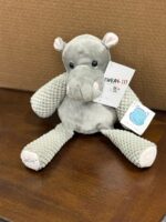 SCENTSY "HALLA HIPPO" SCENTSY BUDDY GREY 13" TALL - RETIRED