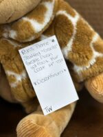 RUSS BERRIE STUFFED 'GISELLA' GIRAFFE PLUSH W/FAUX FUR COAT 14" TALL - DISCONTINUED - Image 3