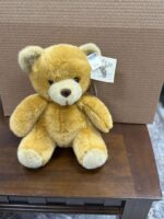 VINATAGE YIPPI YI YAY DISTRIBUTORS BROWN AND CREAM TEDDY BEAR 12" TALL