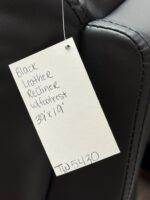 DHP Moby Pushback Recliner Chair, Black Faux Leather - Image 4