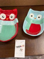 ST NICHOLAS SQUARE 3 PIECE MERRY OWL 3-PIECE STACKING/NESTING BOWL SET - Image 4
