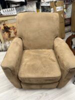 MICROSUADE LIGHT TAN RECLINING CHAIR