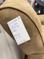 MICROSUADE LIGHT TAN RECLINING CHAIR - Image 4