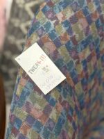 MULTI-COLORED CHECKERED PATTERN BARREL CHAIRS - Image 4