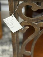 WOOD AND METAL END TABLE WITH BOTTOM SHELF - Image 4
