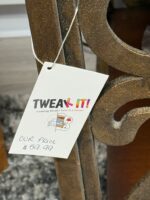 WOOD AND METAL END TABLE WITH BOTTOM SHELF - Image 3