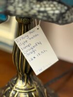 TIFFANY 2 LIGHT TABLE LAMP - DRAGONFLY DESIGN - Image 4