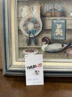 WELCOME FRIENDS PAINTING FRAMED AND SIGNED - Image 2