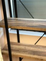 45MinST 4-Tier Vintage Industrial Style Bookcase/Metal and Wood Bookshelf - Image 2