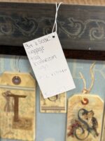 "SIT & SOAK" LUGGAGE TAG BATHROOM SIGN - SOLD - Image 4