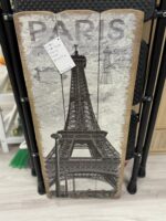 WOODEN EIFFEL TOWER HANGING PICTURE
