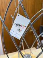 VINTAGE WINE AND METAL WINE RACK 18" UNIQUE DESIGN - Image 3