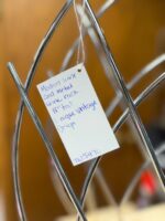 VINTAGE WINE AND METAL WINE RACK 18" UNIQUE DESIGN - Image 2