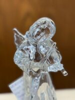 MIKASA LEAD CRYSTAL 8.5" TALL ANGEL PLAYING VIOLIN - Image 2