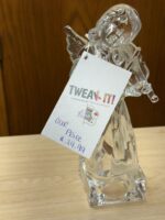 MIKASA LEAD CRYSTAL 8.5" TALL ANGEL PLAYING VIOLIN - Image 3