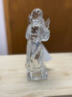 MIKASA LEAD CRYSTAL 8.5" TALL ANGEL PLAYING HARP