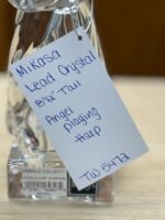 MIKASA LEAD CRYSTAL 8.5" TALL ANGEL PLAYING HARP - Image 5