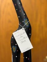 24" H HAND-PAINTED GIRAFFE FROM AFRICA - BLACK - Image 4